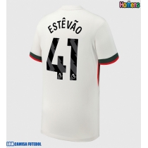 Camisa de Futebol Chelsea Estevao Willian #41 Equipamento Secundário 2025-26 Manga Curta